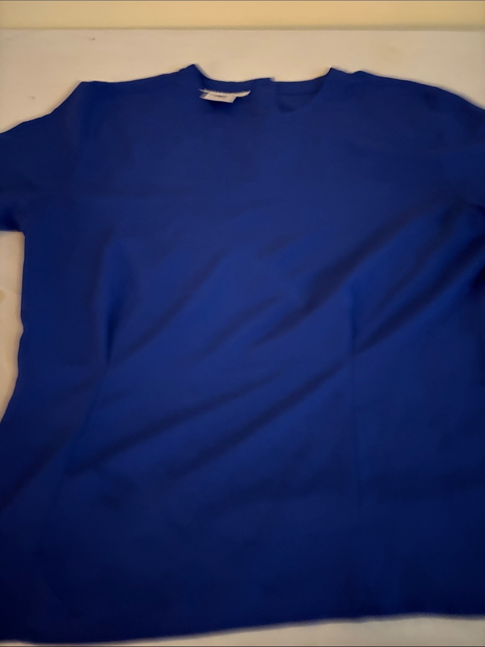Jones New York Womens Blouse in Royal Blue
